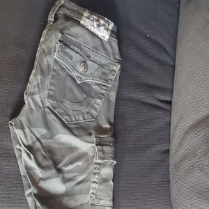 True religion women's camo skinny cargo jeans